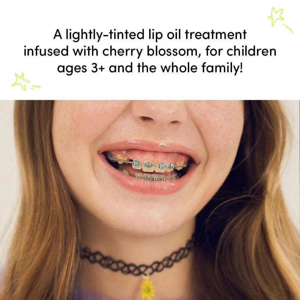 Kids Tinted Non Toxic Lip Gloss Sakura - Liquid High-glossy Hydrating Vegan Safe
